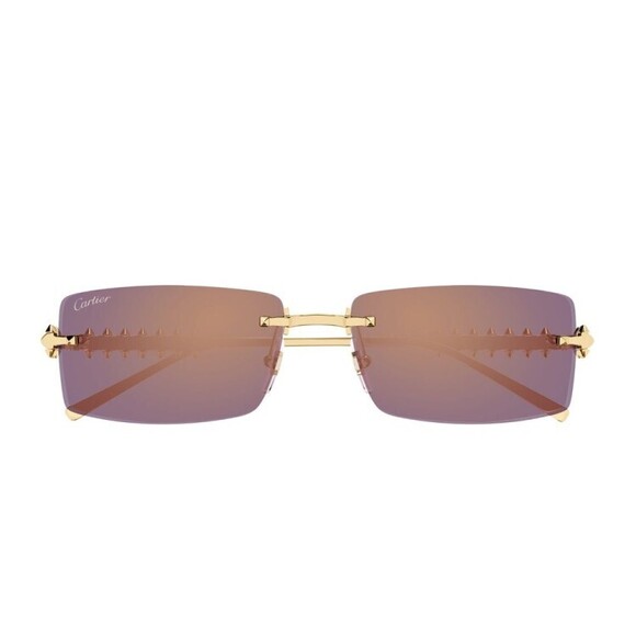Cartier Ct0604s Clash De Rectangular Rimless Sunglasses - NWT